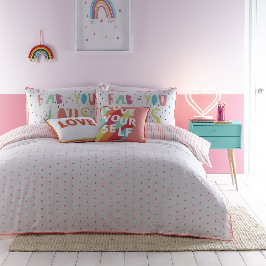 Bedding Appletree Pillowcases | Tilly Spot Duvet Cover And Pillowcase Set