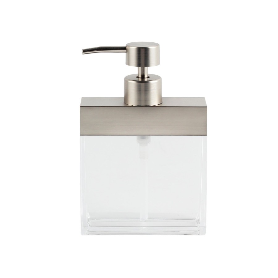 Bath Dunelm Soap Dishes & Dispensers | Brushed Lotion Dispenser Chrome